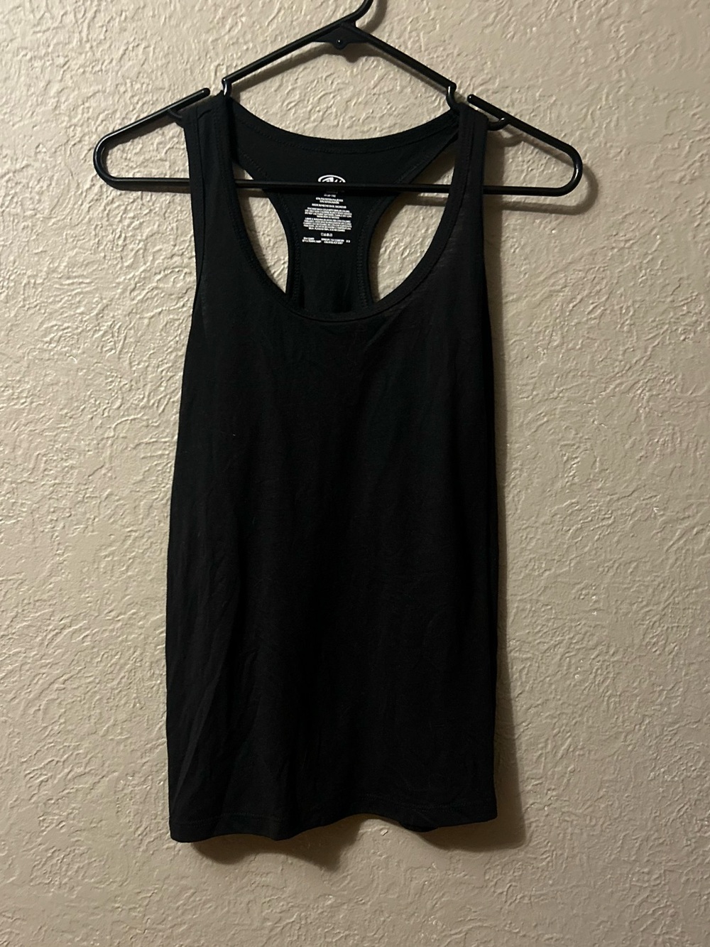 Athletic Works Black Racerback Tank